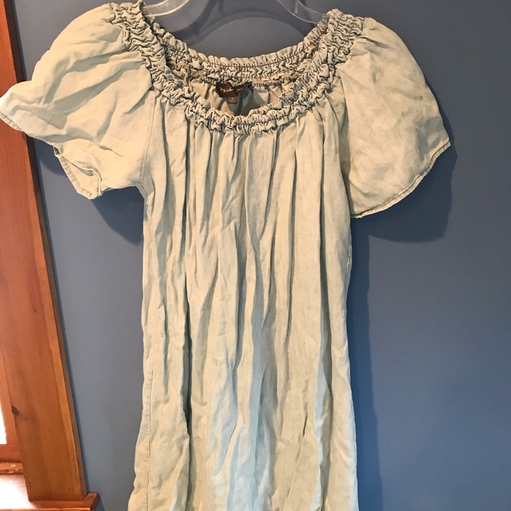 Denim off shoulder Sundress